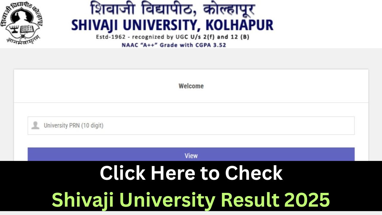 Shivaji University Result 2025 PDF Download