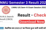 LNMU UG Semester 3 Result 2023-27
