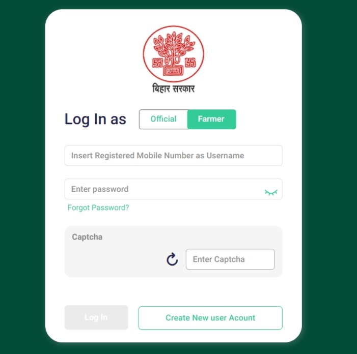 Bihar Farmer Registry Online