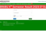 BRABU UG Semester 4 Result 2023-27