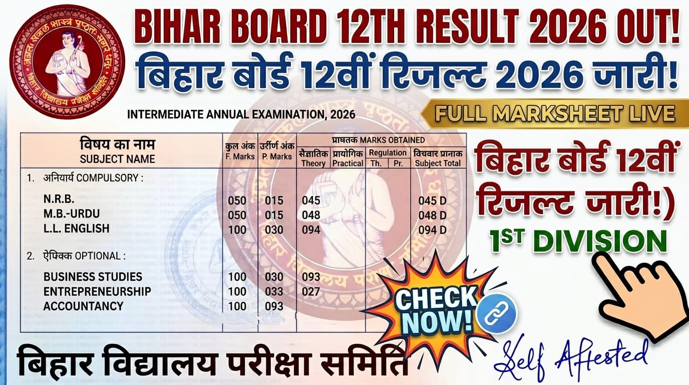 bihar board 12th result 2026